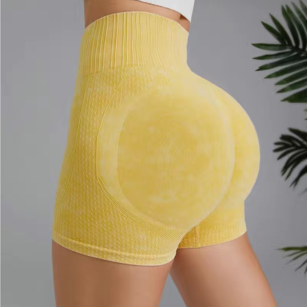 Workout shorts yellow